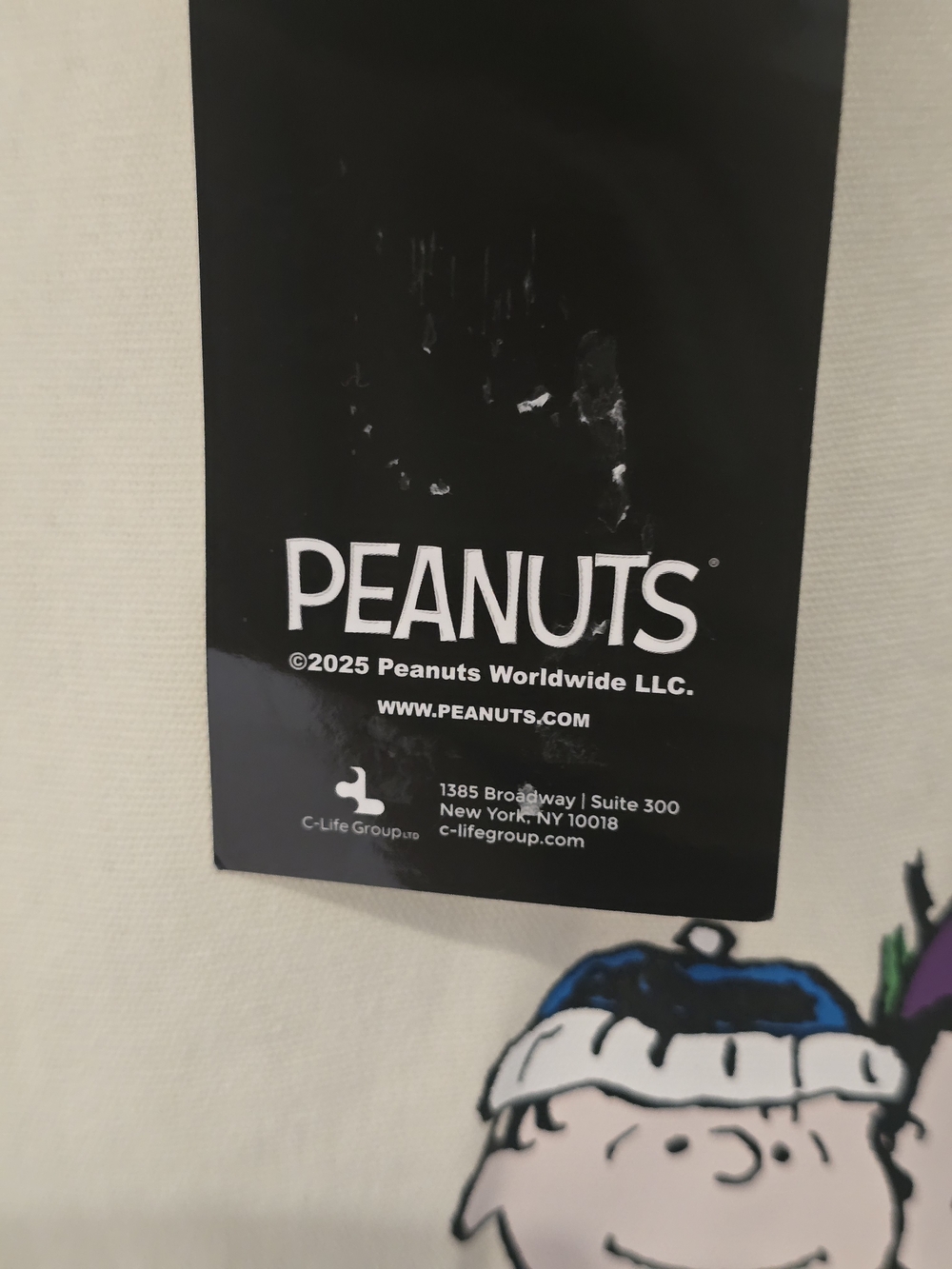 Peanuts Christmas-themed Canvas Tote Bag - Picture 3 of 6